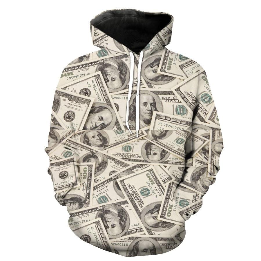 100 Dollar Bill Money Cash Money Hoodie 3D