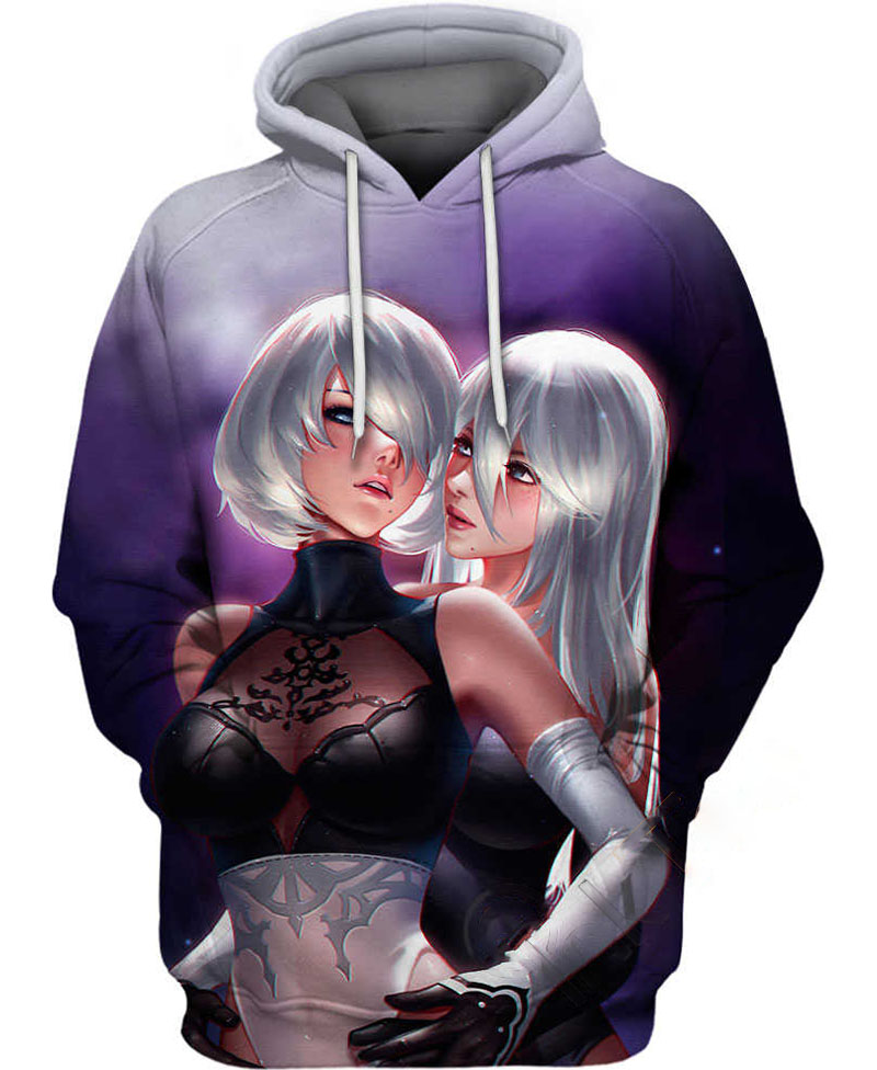 2b And A2 Hoodie 3D