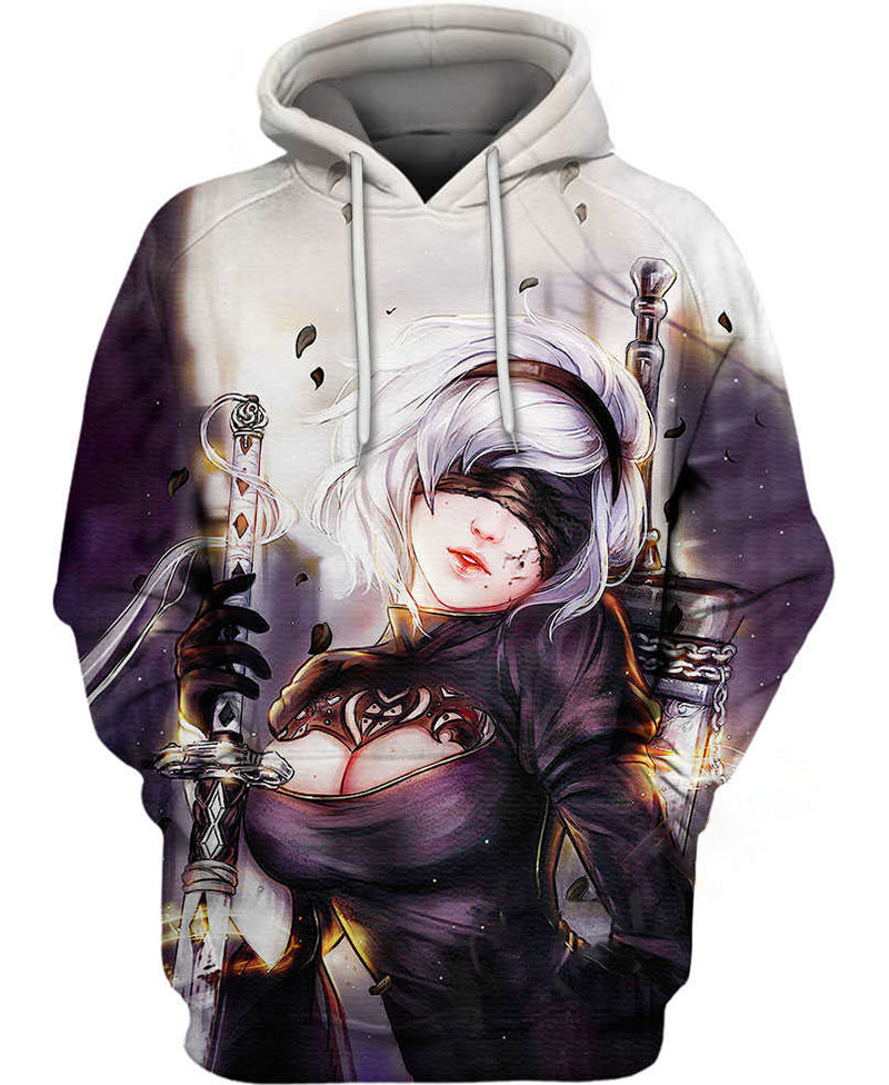2b Blindfold Hoodie 3D