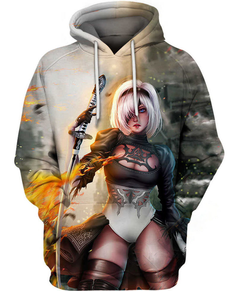 2b Warrior Hoodie 3D