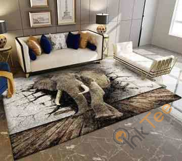 3d Elephant Area Rug