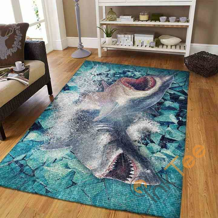 3d Shark Area Rug