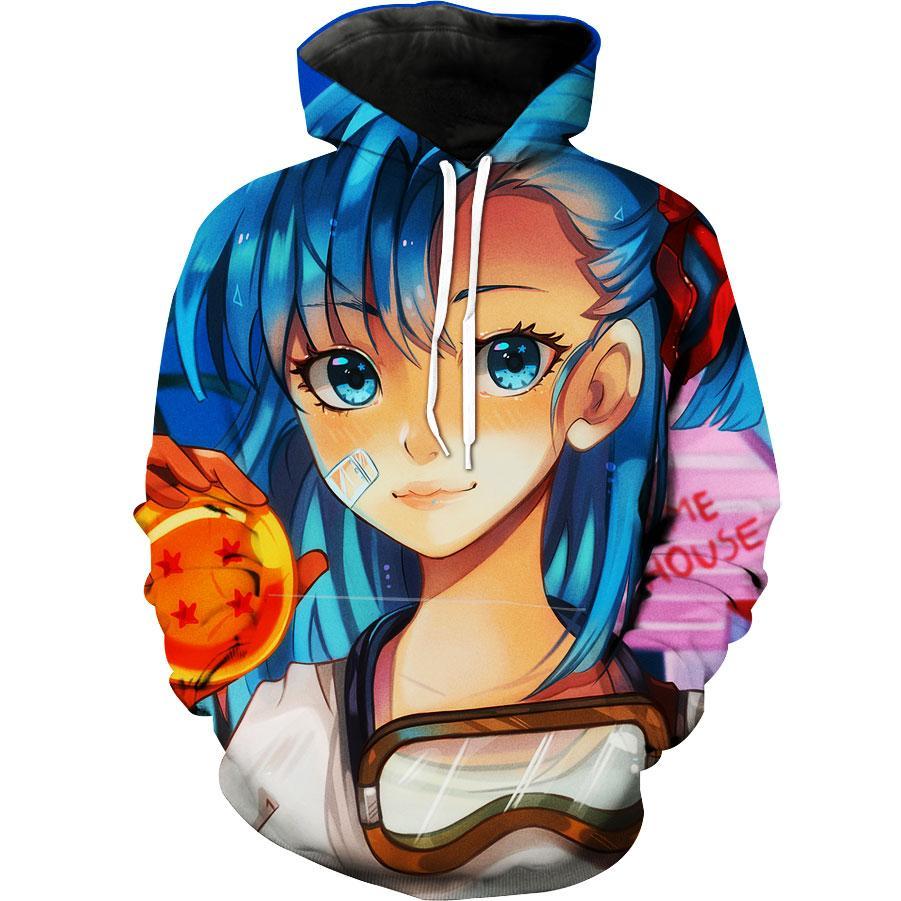 4 Star Ball Bulma Dragon Ball Sexy Hoodie 3D