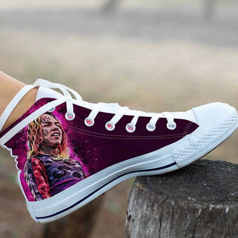 6ix9ine Custom Rapper Music High Top Shoes