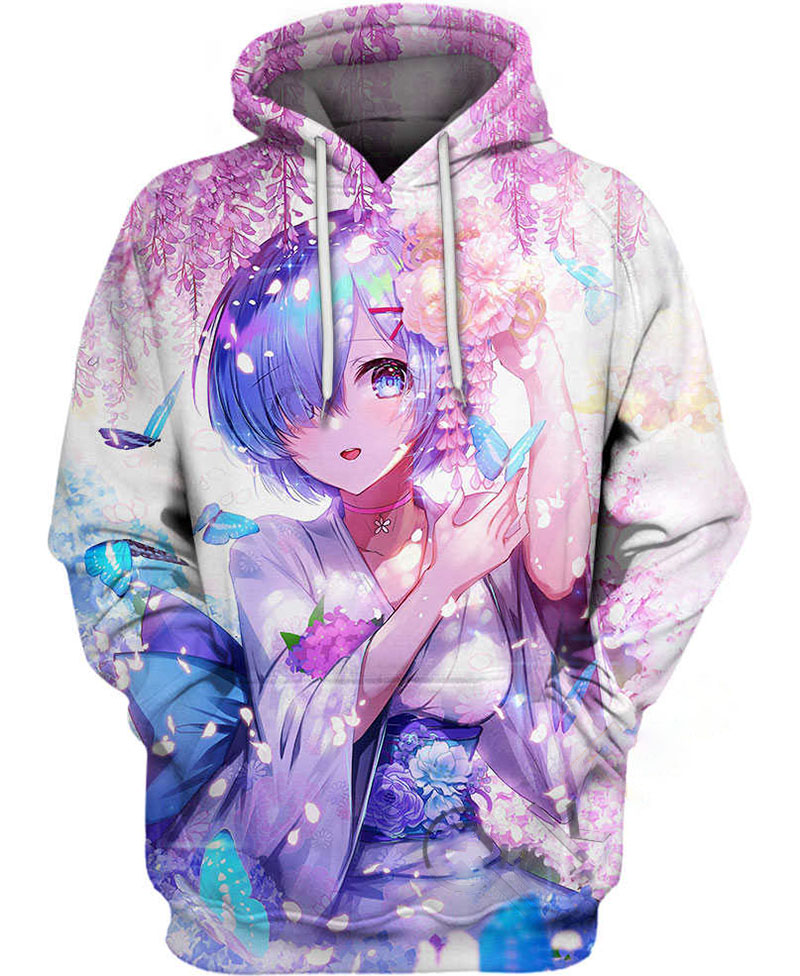 A Lavender Kimono Hoodie 3D