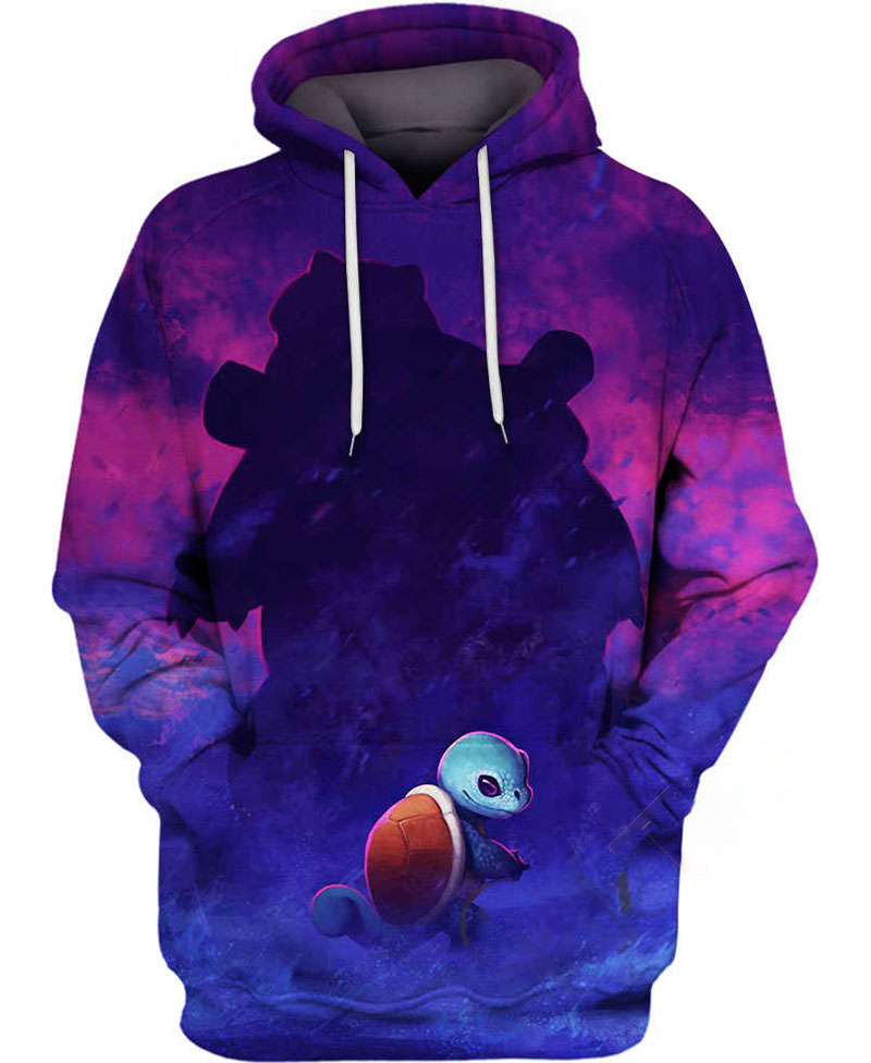 A Light Blue Turtle Hoodie 3D