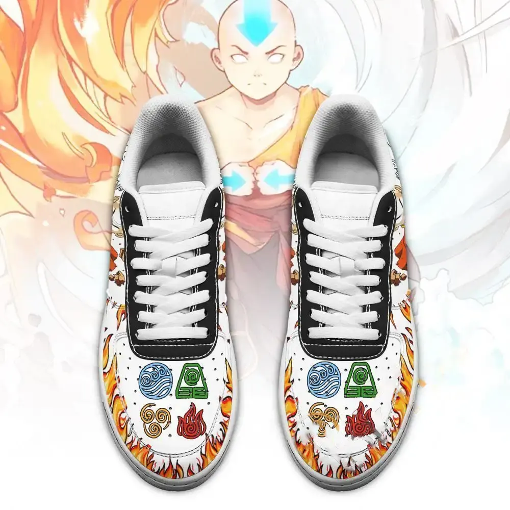 Aang Avatar Airbender Four Nation Tribes Avatar Anime Amazon Nike Air Force Shoes