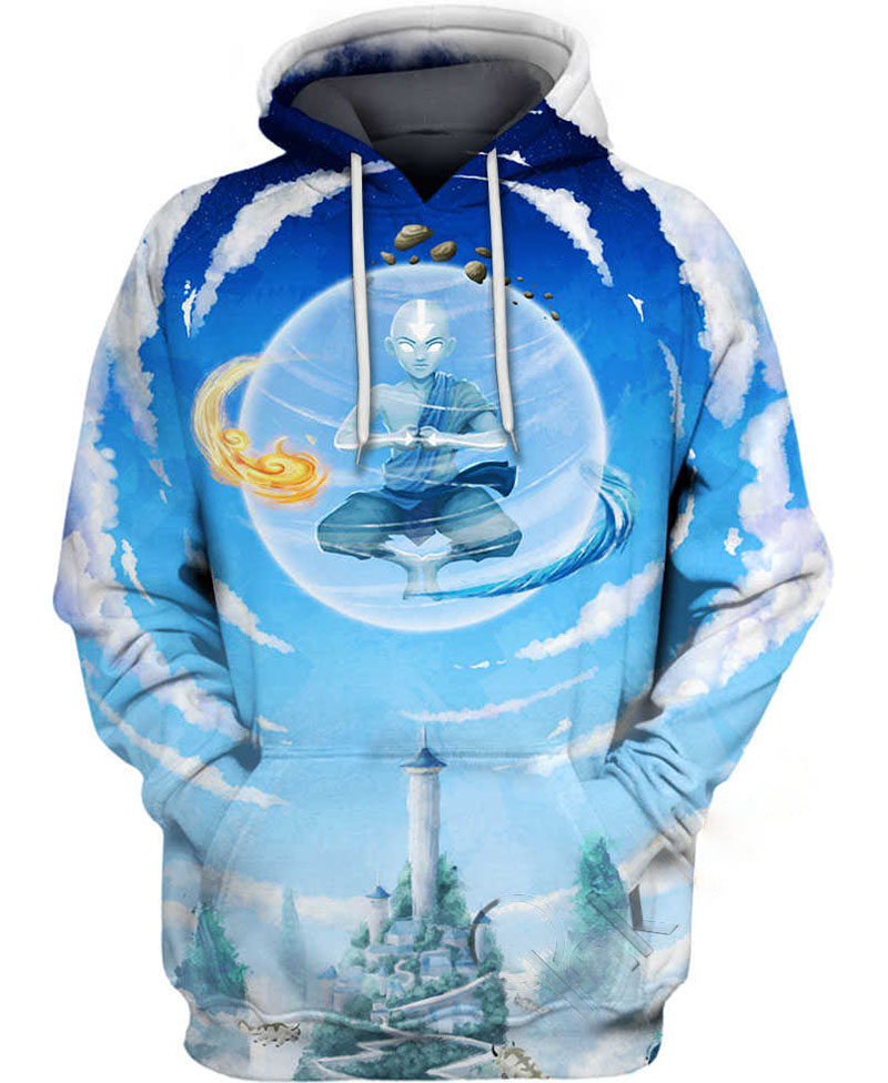 Aang Mastering Elements Hoodie 3D