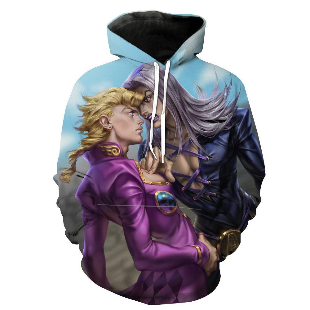 Abbacchio And Giorno Golden Wind Jojo Bizarre Hoodie 3D