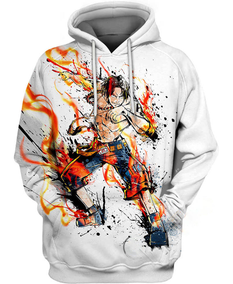 Ace Fire Fist Hoodie 3D