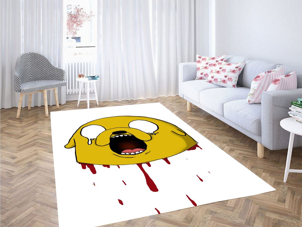 Adventure Time Bloody Surprising Living Room Modern Carpet Rug