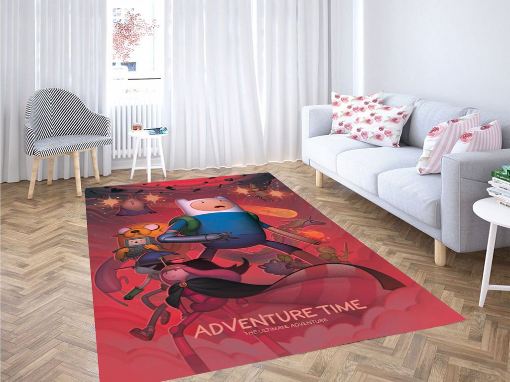 Adventure Time Wallpaper Living Room Modern Carpet Rug