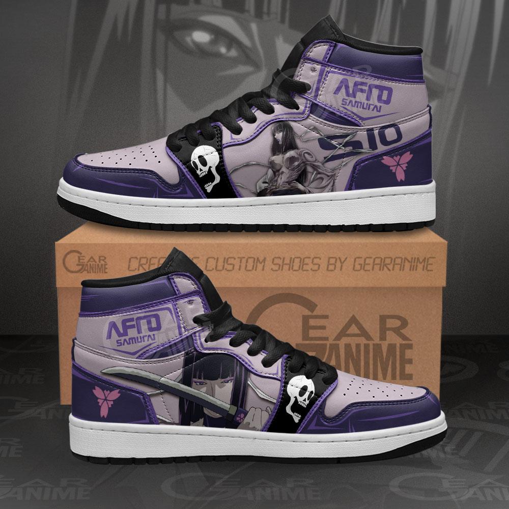 Afro Samurai Sio Sneakers Custom Anime Air Jordan Shoes