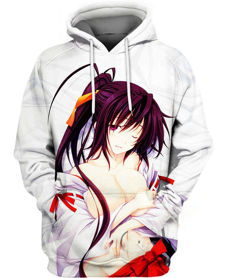Akeno Himejima Ahegao Hoodie 3D