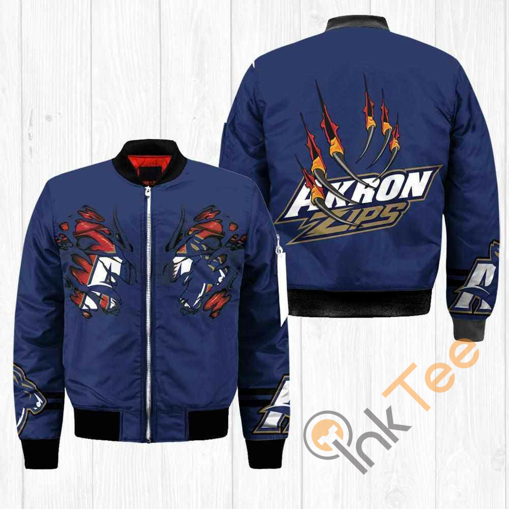 Akron Zips NCAA Claws Apparel Best Christmas Gift For Fans Bomber Jacket