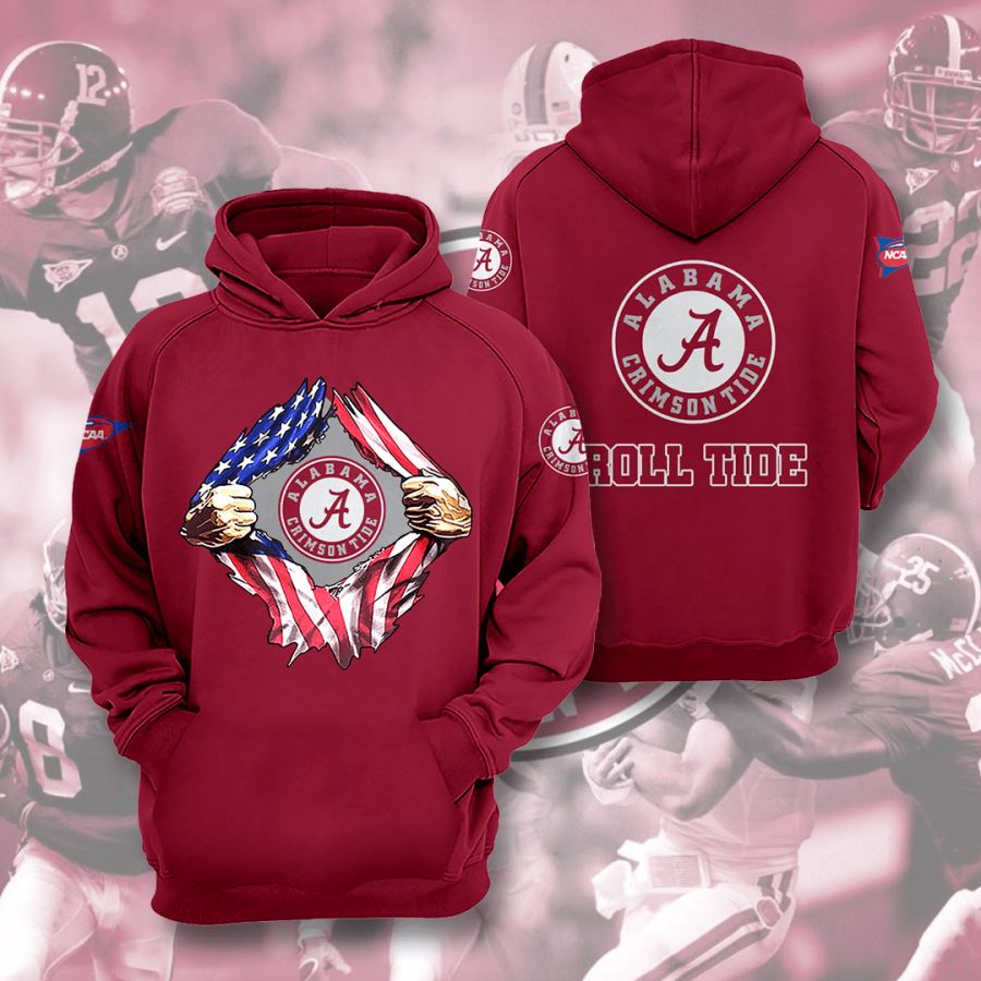 Alabama Crimson Tide Custom Hoodie 3D
