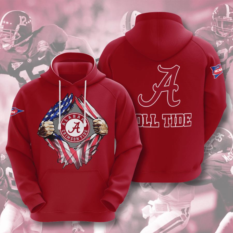 Alabama Crimson Tide Custom Hoodie 3D