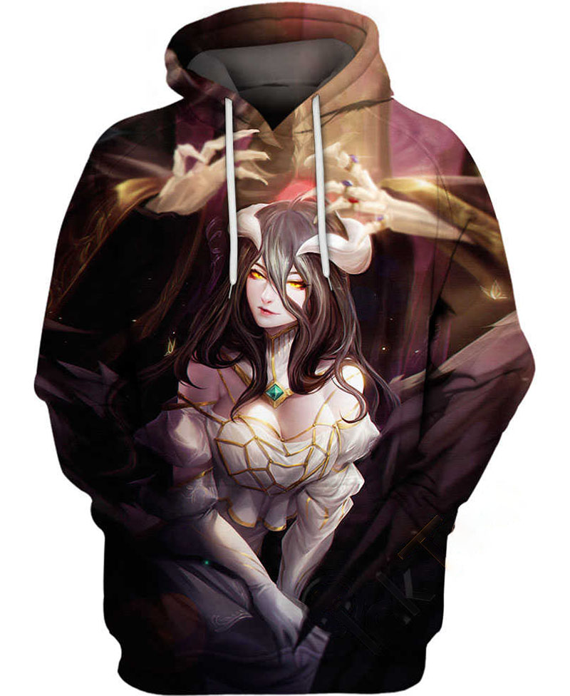 Albedo Overlord Hoodie 3D