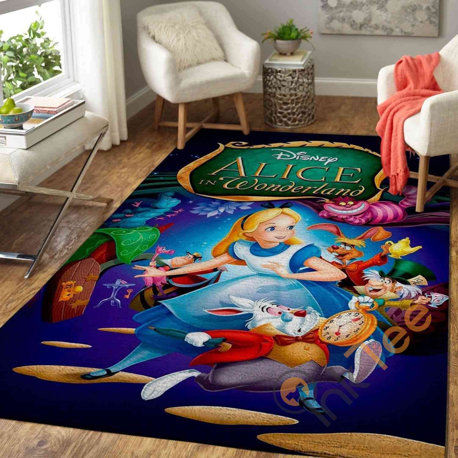 Alice In Wonderland Area Rug