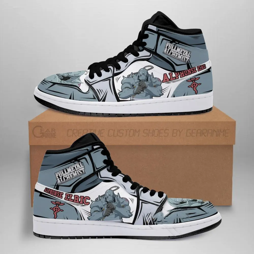 Alphonse Elric Fullmetal Alchemist Anime Amazon Air Jordan Shoes