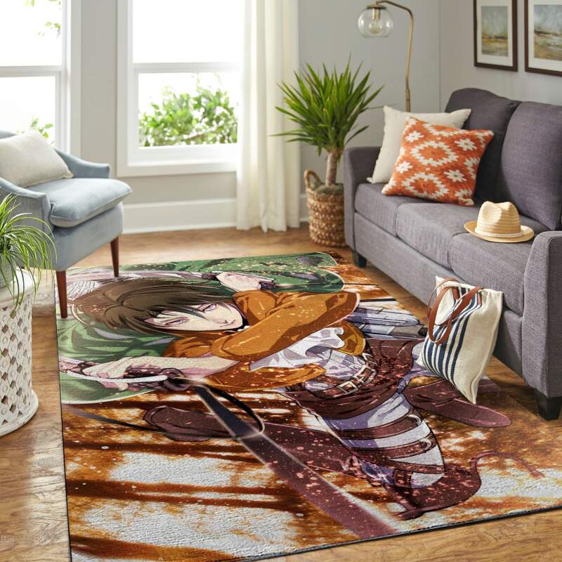 Amazon Aot-attack On Titan Living Room Area Rug