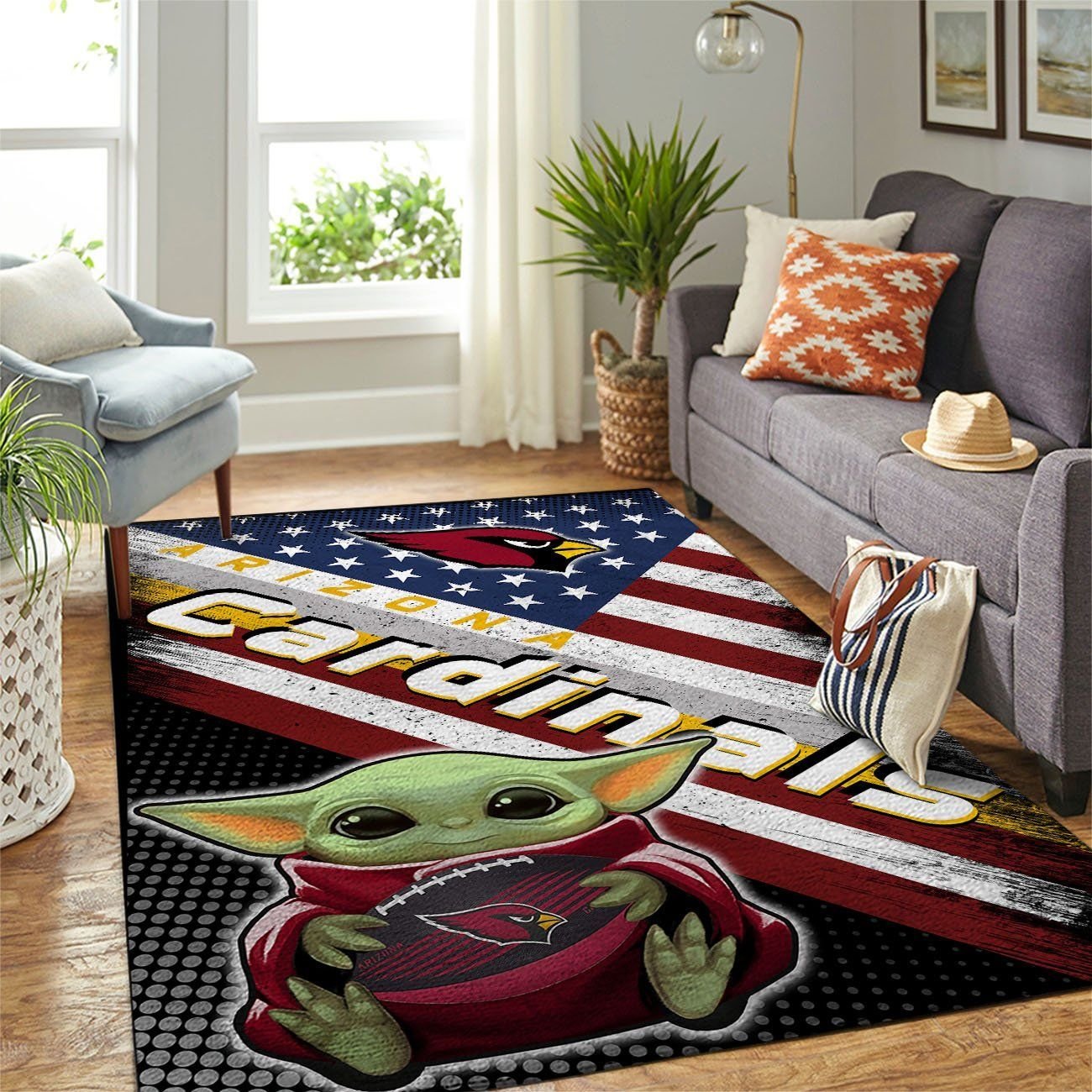 Amazon Arizona Cardinals Living Room Area Rug