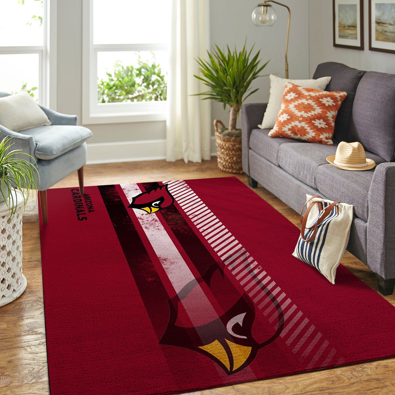 Amazon Arizona Cardinals Living Room Area Rug