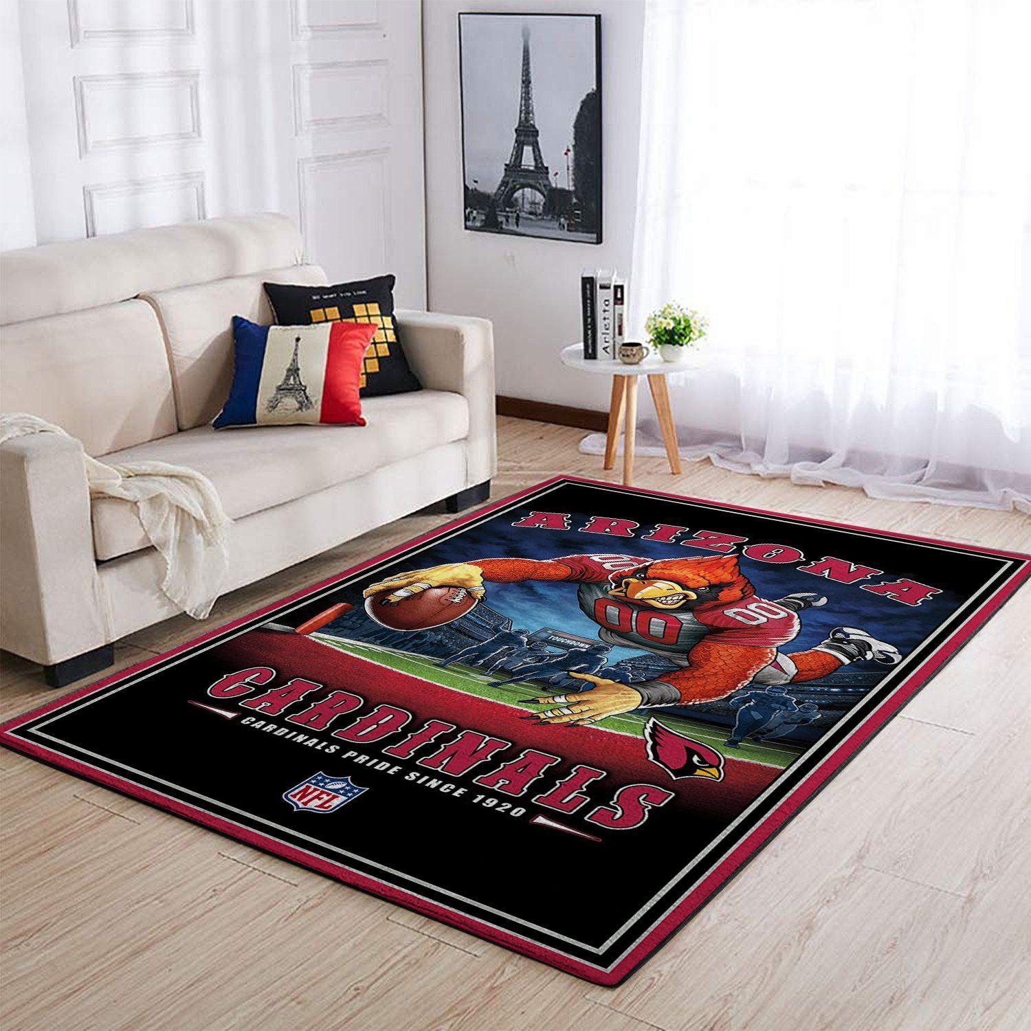 Amazon Arizona Cardinals Living Room Area Rug