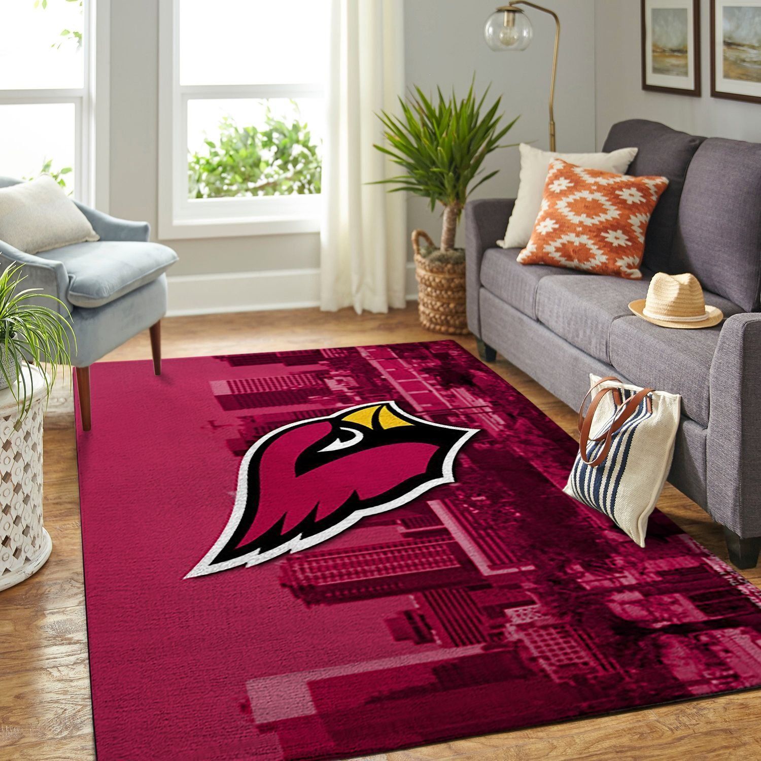 Amazon Arizona Cardinals Living Room Area Rug