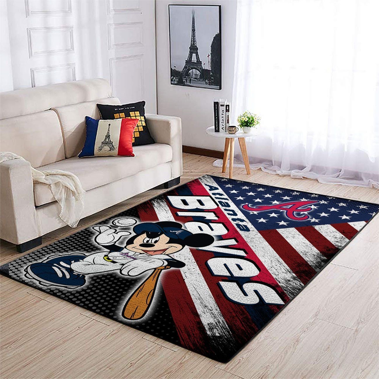 Amazon Atlanta Braves Living Room Area Rug