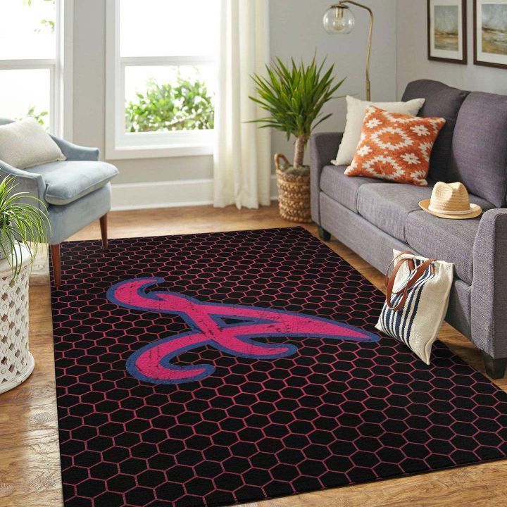 Amazon Atlanta Braves Living Room Area Rug