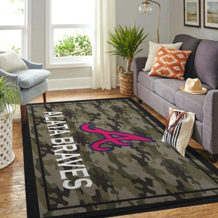 Amazon Atlanta Braves Living Room Area Rug