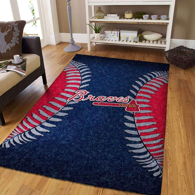Amazon Atlanta Braves Living Room Area Rug