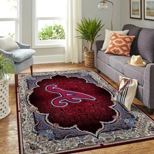 Amazon Atlanta Braves Living Room Area Rug