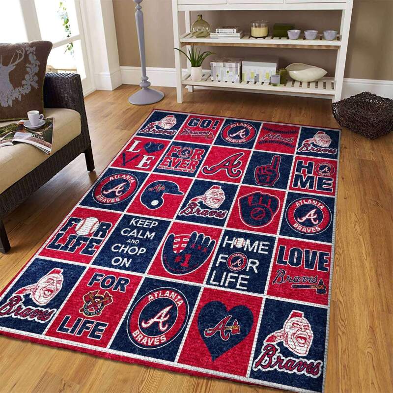 Amazon Atlanta Braves Living Room Area Rug