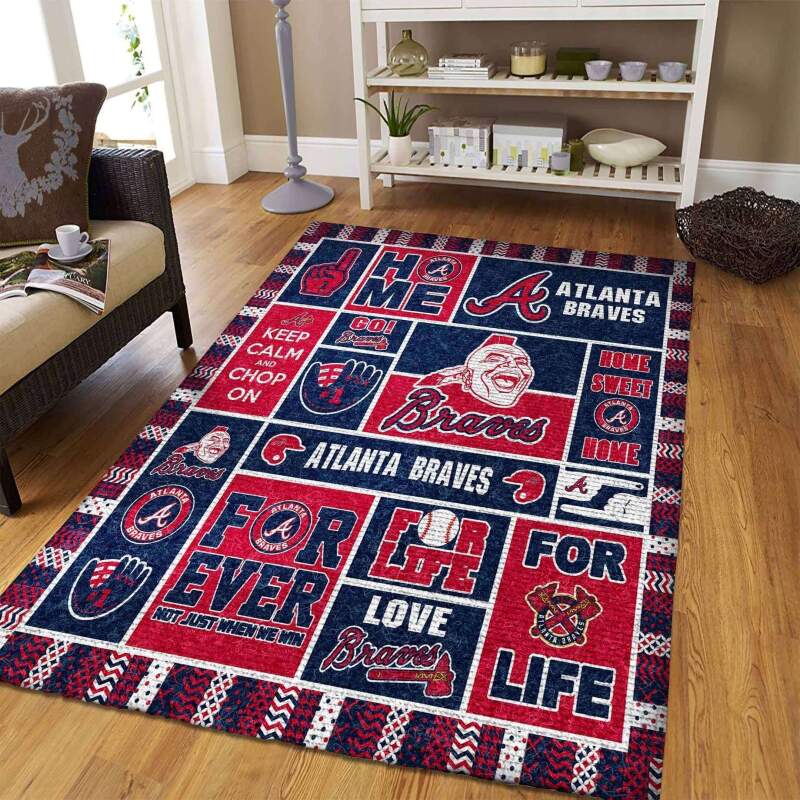 Amazon Atlanta Braves Living Room Area Rug