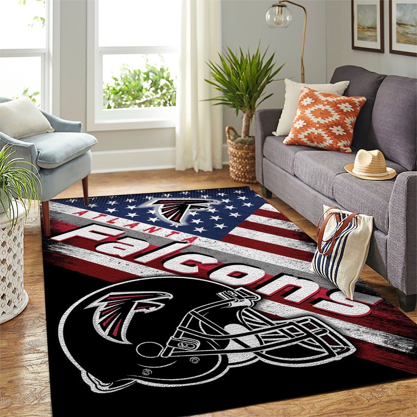 Amazon Atlanta Falcons Living Room Area Rug