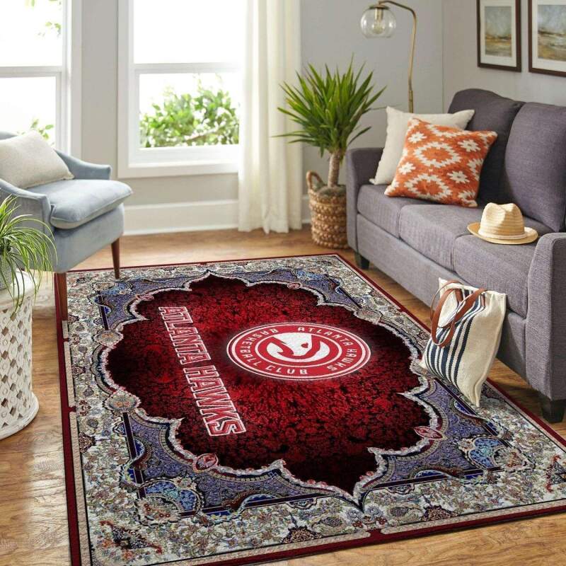 Amazon Atlanta Hawks Living Room Area Rug