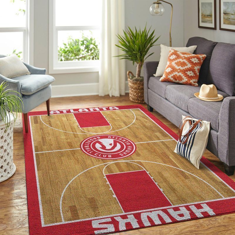 Amazon Atlanta Hawks Living Room Area Rug