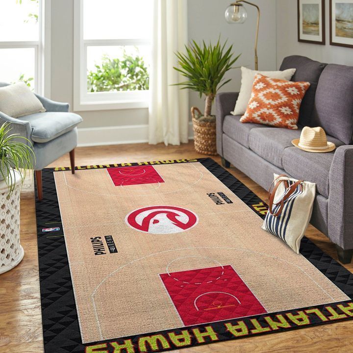 Amazon Atlanta Hawks Living Room Area Rug