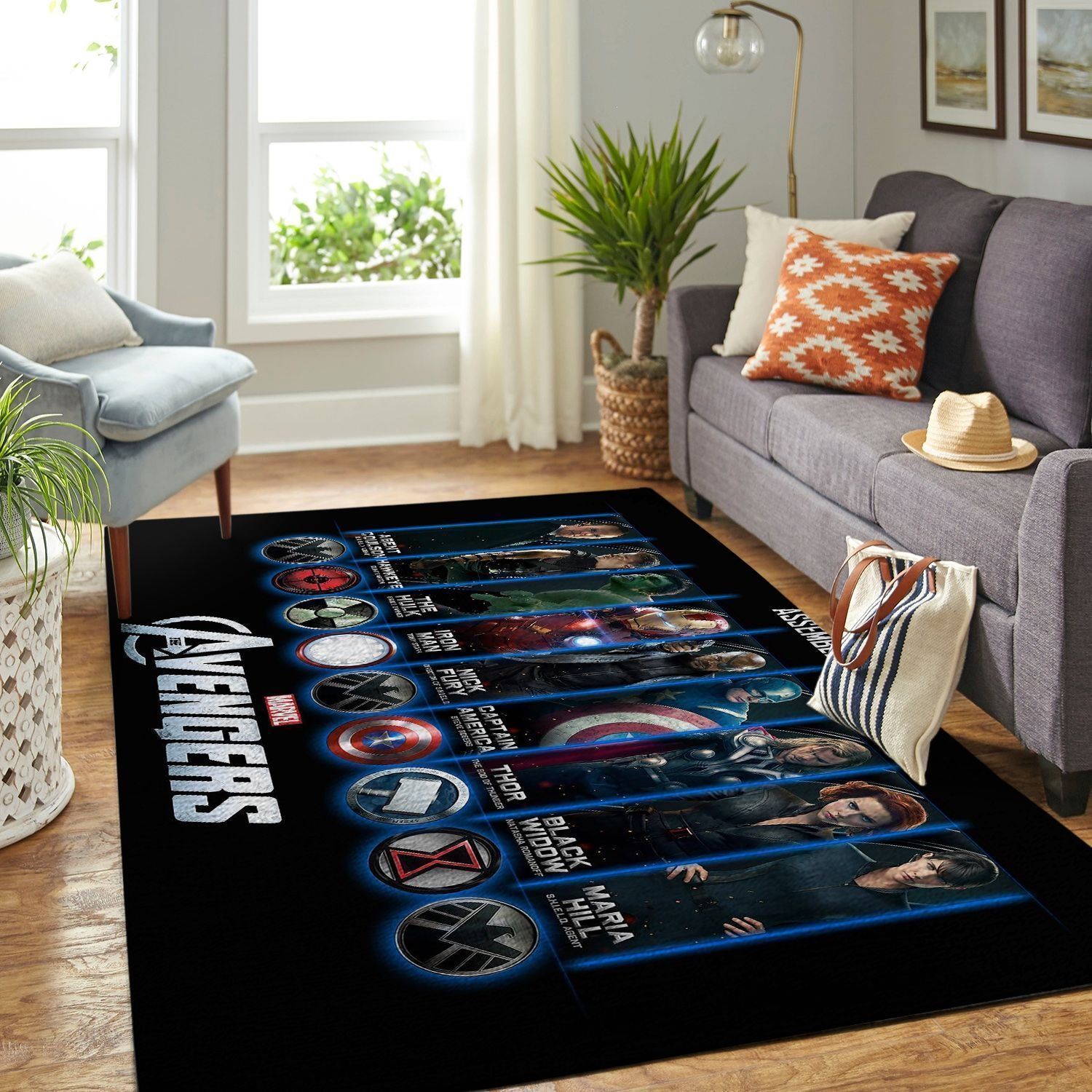 Amazon Avengers Living Room Area Rug