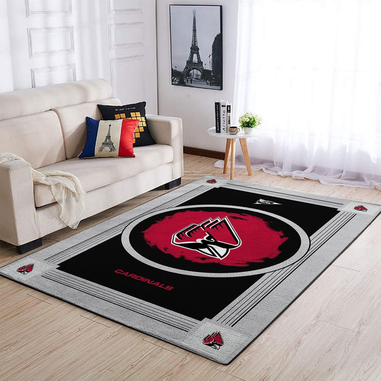 Amazon Ball State Cardinals Living Room Area Rug
