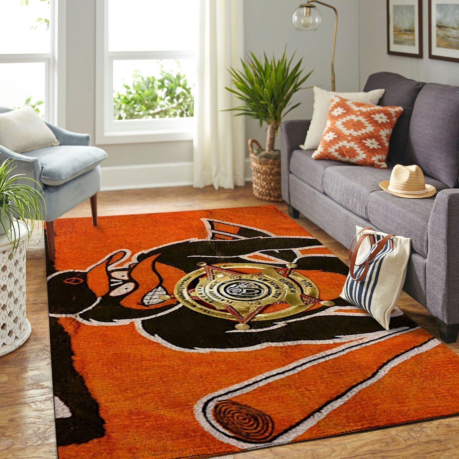 Amazon Baltimore Orioles Living Room Area Rug