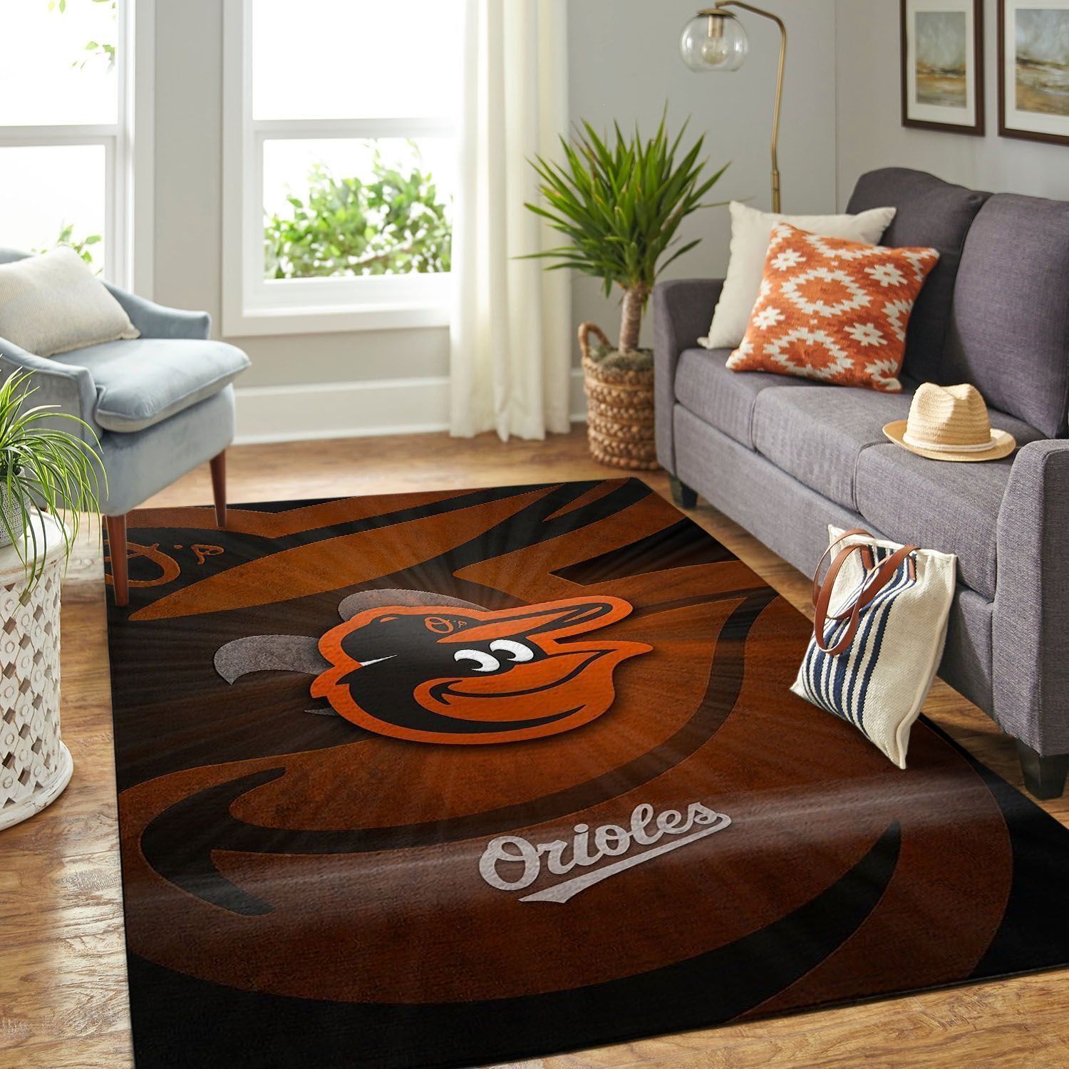 Amazon Baltimore Orioles Living Room Area Rug