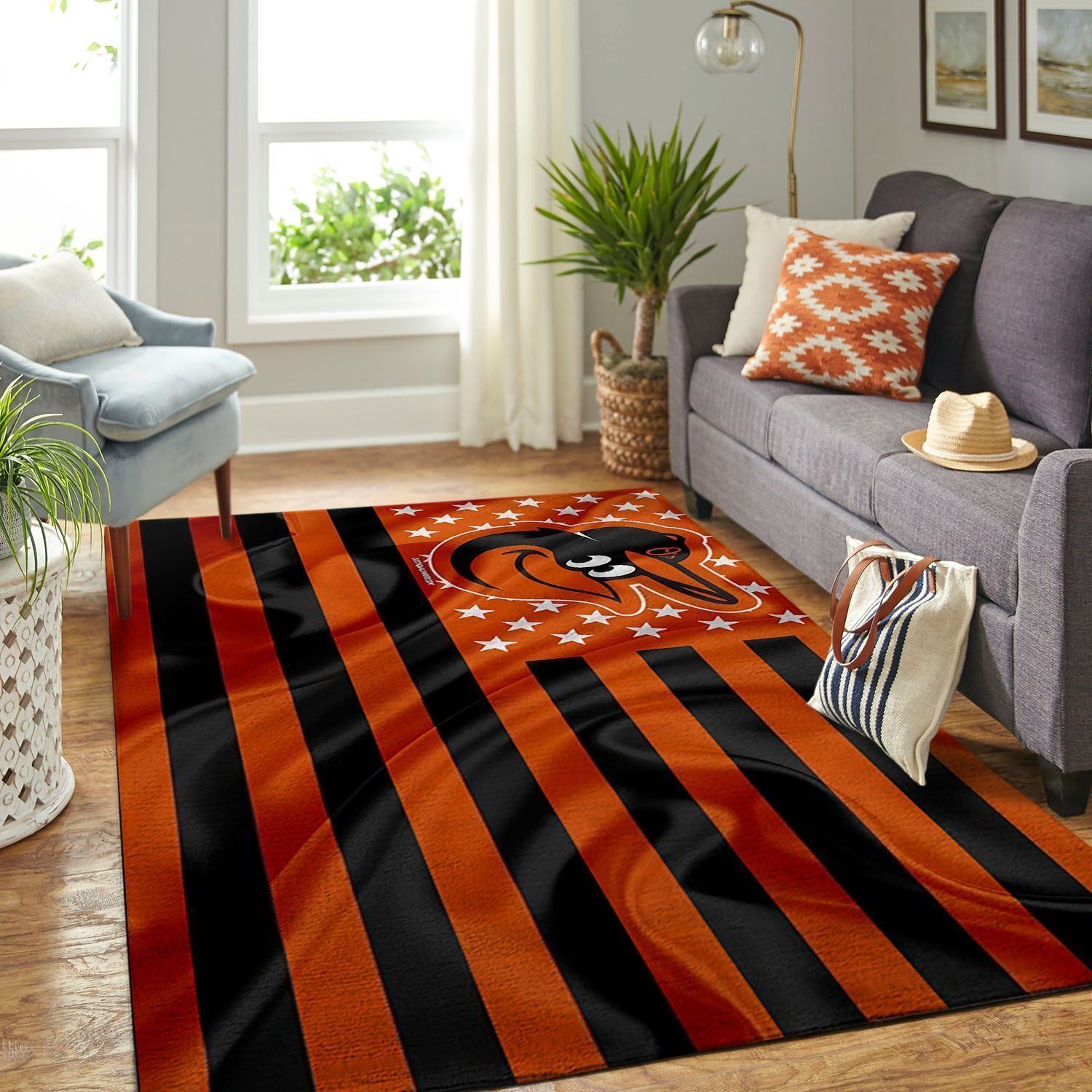 Amazon Baltimore Orioles Living Room Area Rug