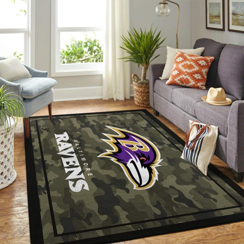 Amazon Baltimore Ravens Living Room Area Rug