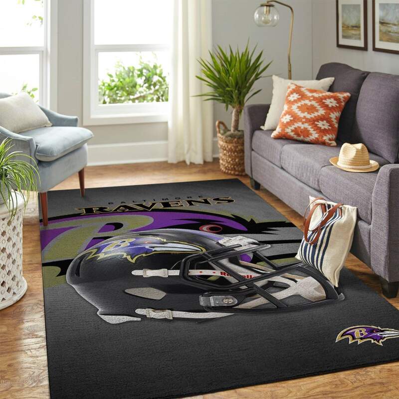 Amazon Baltimore Ravens Living Room Area Rug