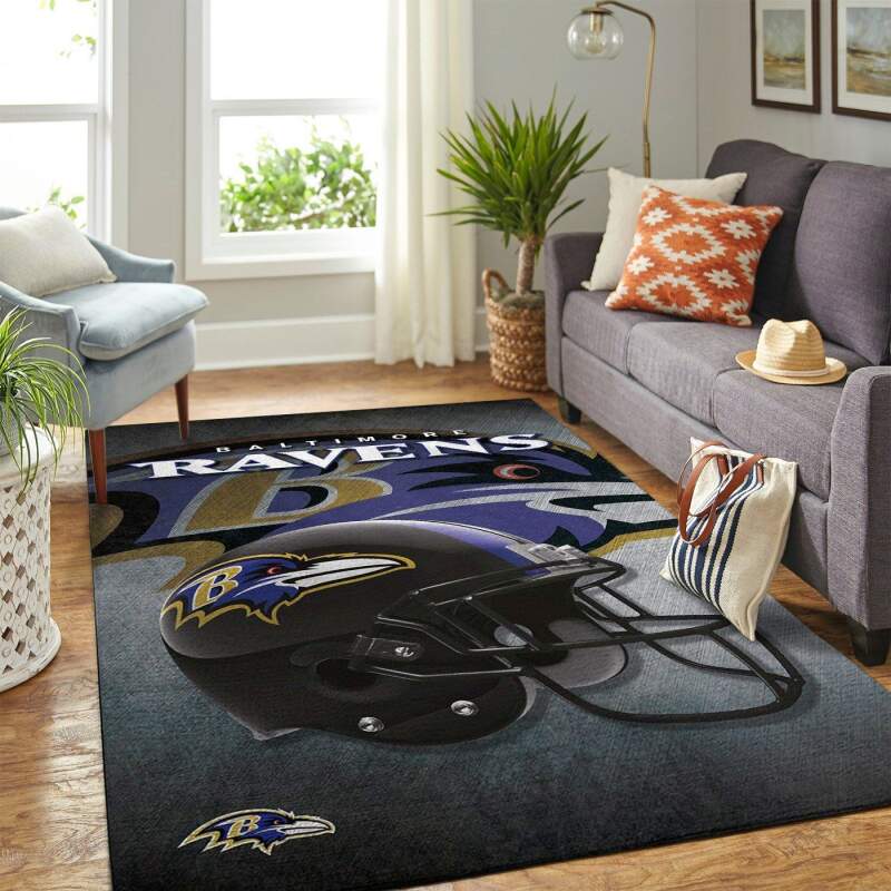 Amazon Baltimore Ravens Living Room Area Rug