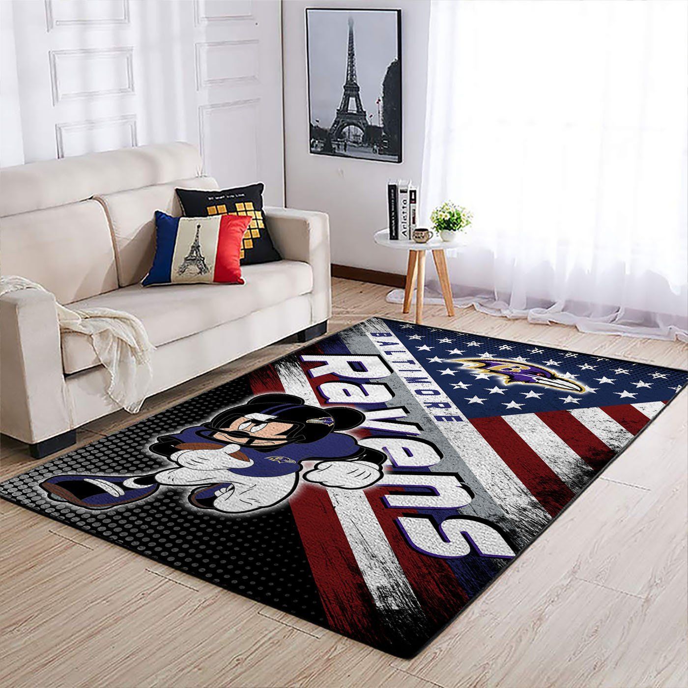 Amazon Baltimore Ravens Living Room Area Rug