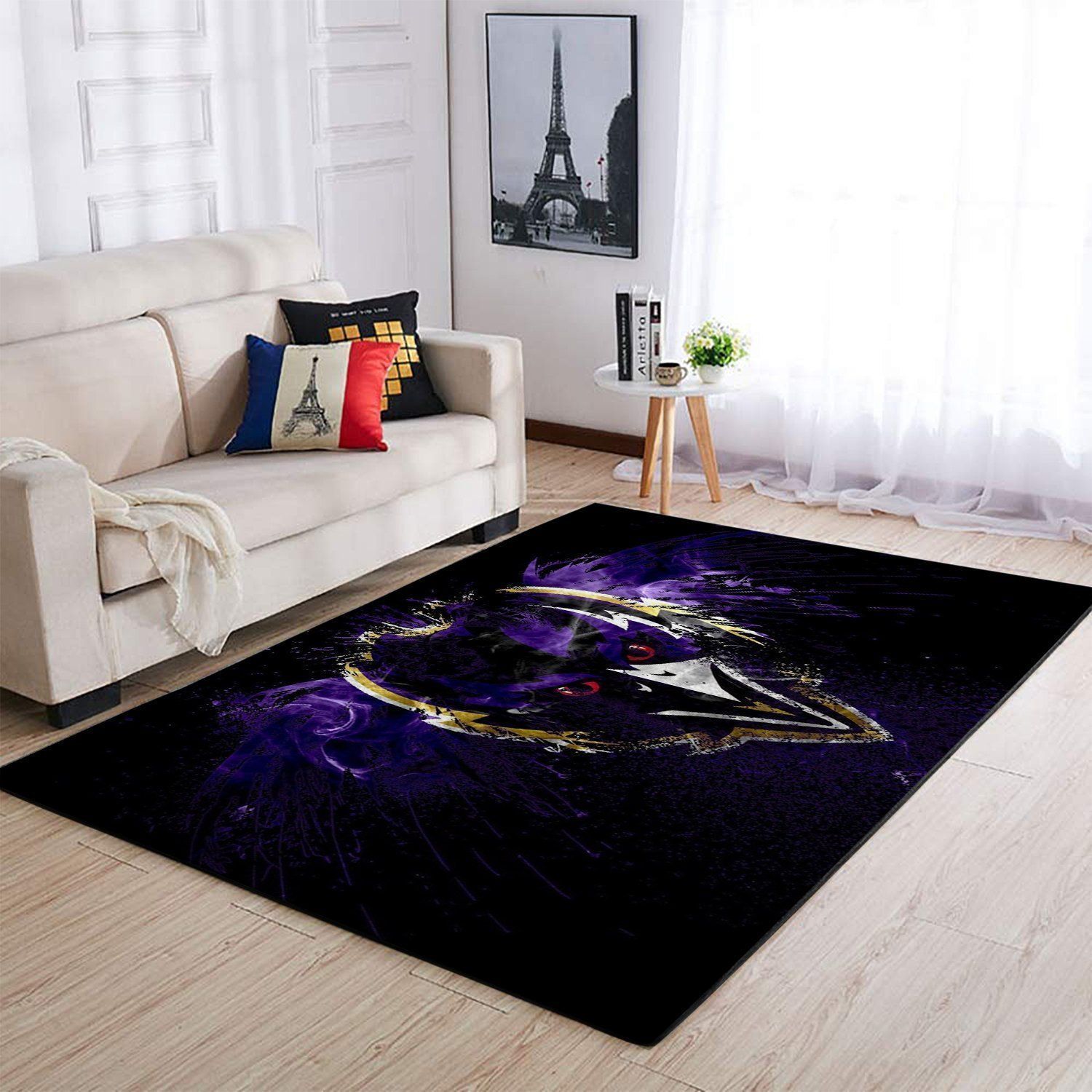 Amazon Baltimore Ravens Living Room Area Rug